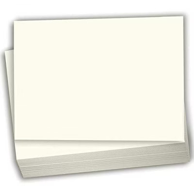 Hamilco Blank Index Cards 5.5 x 8.5 Card Stock 100lb Cover Cream Cardstock Paper - 100 Pack | Target