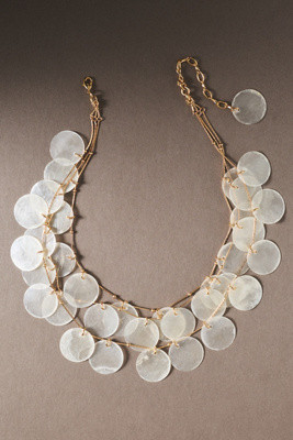 Iridescent Layered Shell Necklace | Anthropologie (US)