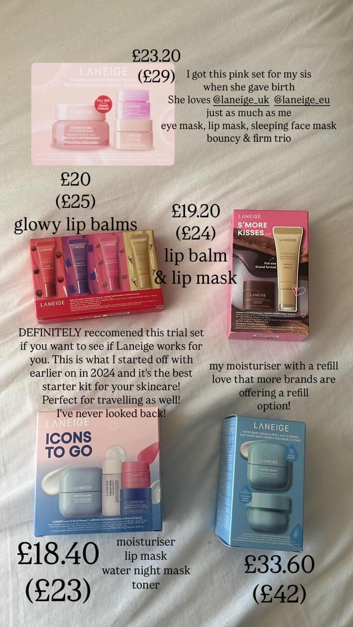 20% off laneige essentials and gift sets!



#LTKbeauty #LTKtravel