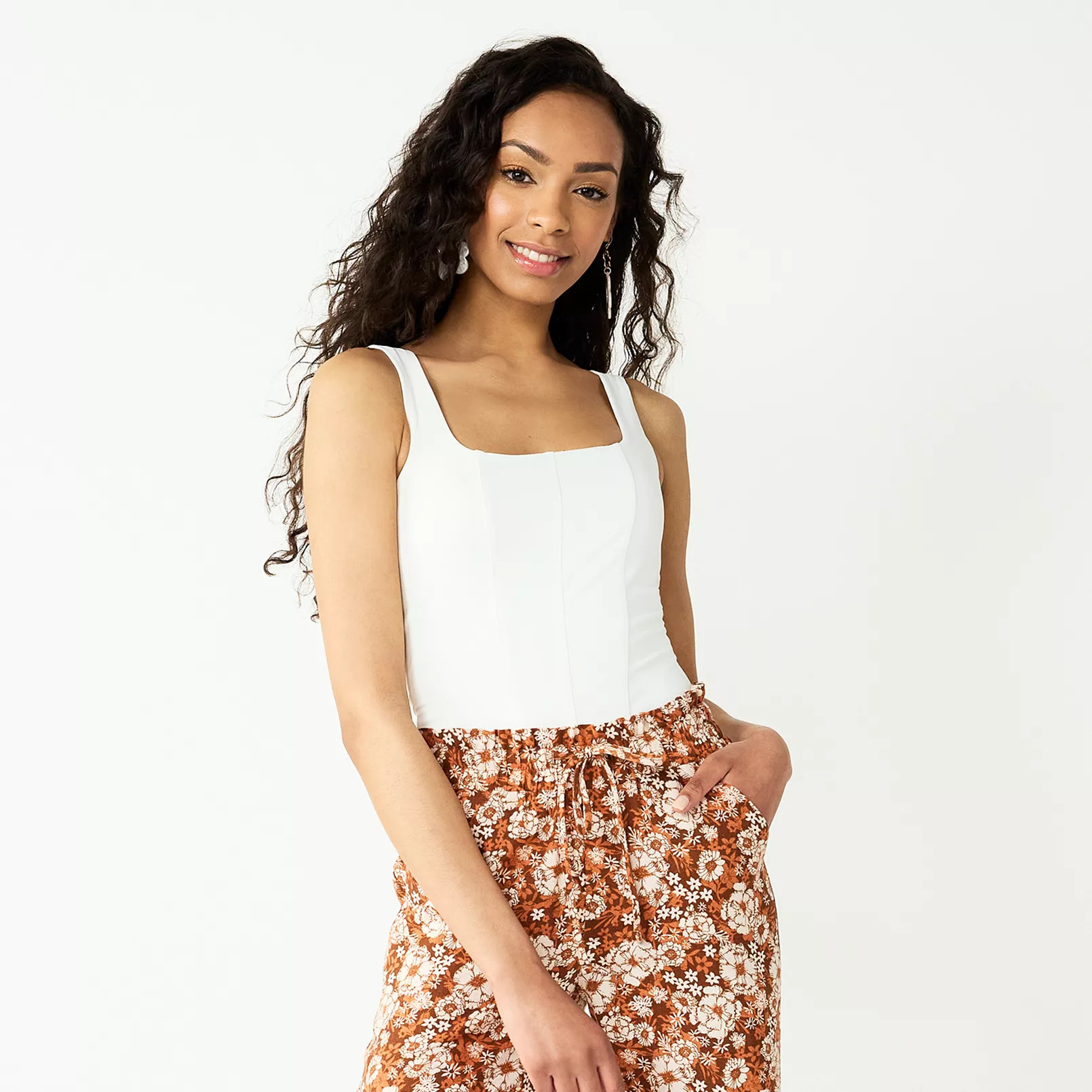 Juniors' SO® Seamed Contour Corset Bodysuit | Kohl's