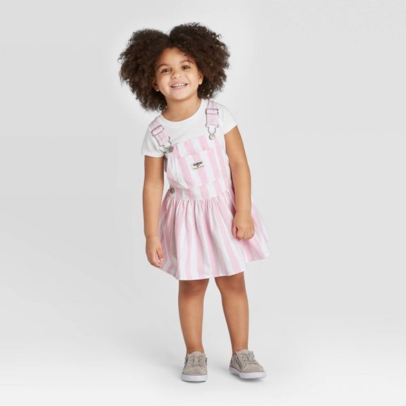 OshKosh B'gosh Toddler Girls' Striped Skirtall - Pink | Target