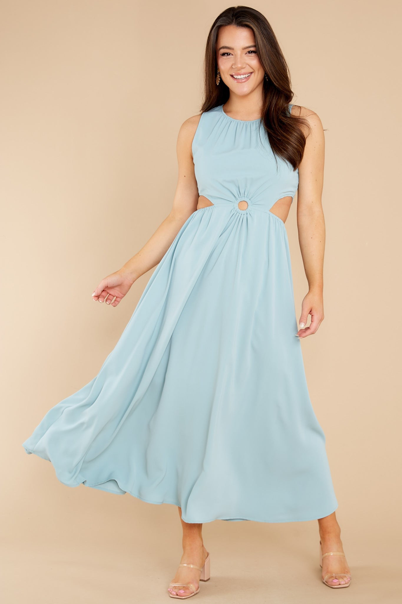 Wander With Me Seafoam Maxi Dress | Red Dress 