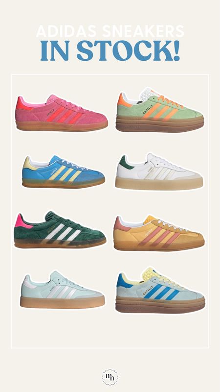 In stock adidas sneakers!

#adidas #sneakers #sambas #gazelle

#LTKSeasonal #LTKfindsunder100 #LTKshoecrush