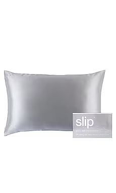 slip Queen/Standard Pure Silk Pillowcase In Silver from Revolve.com | Revolve Clothing (Global)