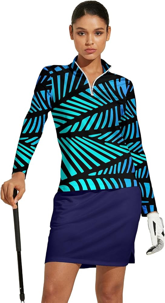 Golf Shirts for Woman UPF 50+ Sun Protection Quick Dry Lightweight Long Sleeve Polo Shirts for Wo... | Amazon (US)