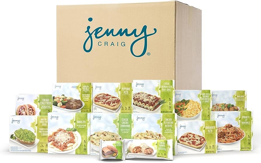 Jenny Craig 14-Count Entrée Kit Menu 1 – Frozen Meal Kit includes 14 Full Entrées to make liv... | Amazon (US)