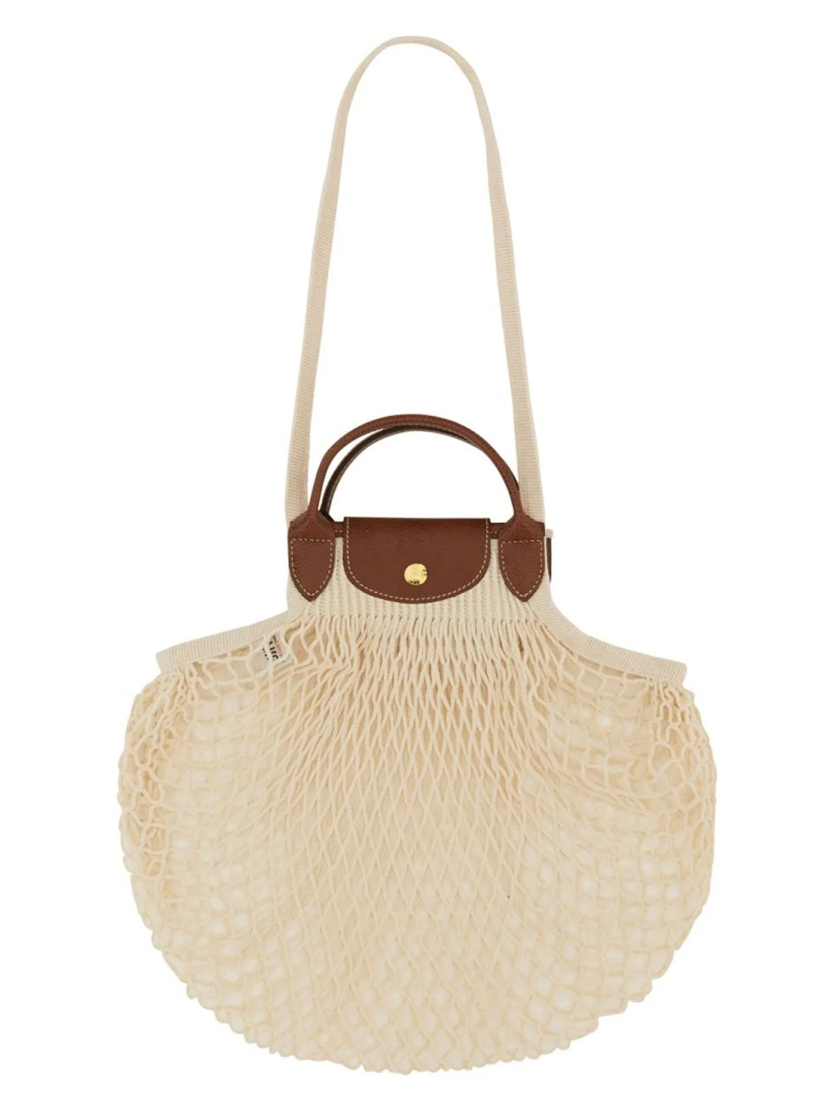 Longchamp Women's Borsa Le Pliage Filet in White | Size UNI | 10121 | LOZURI