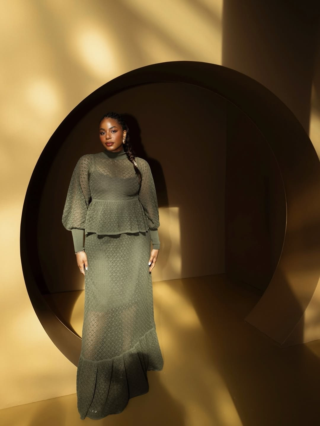 In Paris for fashion week wearing the chicest knit green matching set from zimmermann. Love this top and maxi skirt for the spring. Perfect elegant Easter outfit for the spring! … For more links to date night outfits, spring outfits 2026, vacation outfits beach, easter basket stuffers, easter dress women, spring dresses, work outfits, st patricks day outfit women, business casual workwear, follow me on LTK! ✨

#LTKgrwm #LTKspring #LTKootd