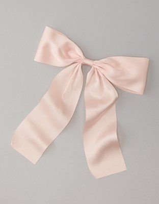 AE Drapey Satin Bow Clip | American Eagle Outfitters (US & CA)