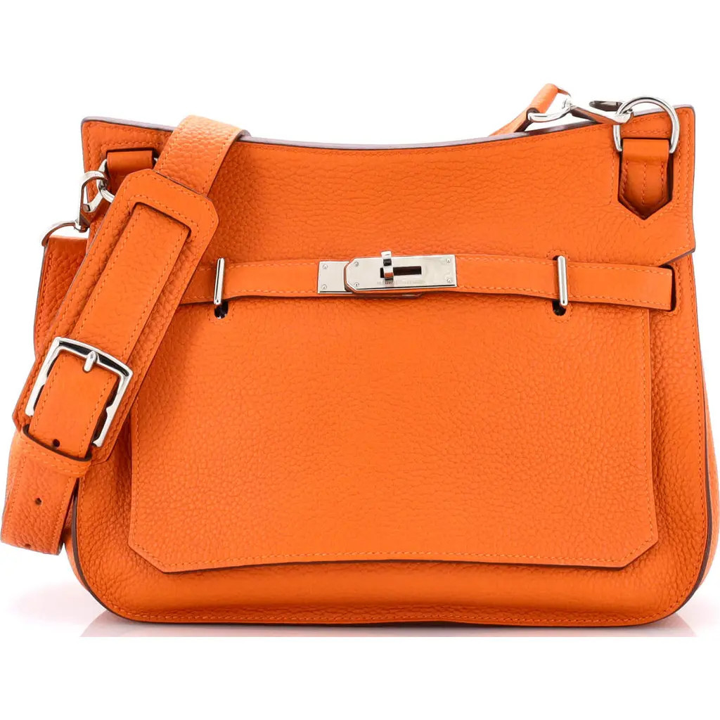 Pre-Owned Hermes Jypsiere Bag Clemence 28 in Orange H at Nordstrom, Size Small | Nordstrom