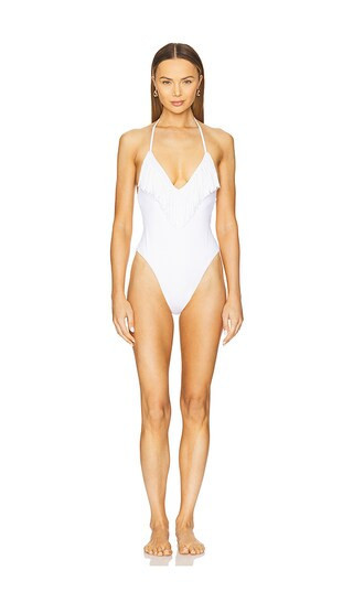 LSPACE Desert Days One Piece Swimsuit in White. - size S | Revolve Clothing (Global)
