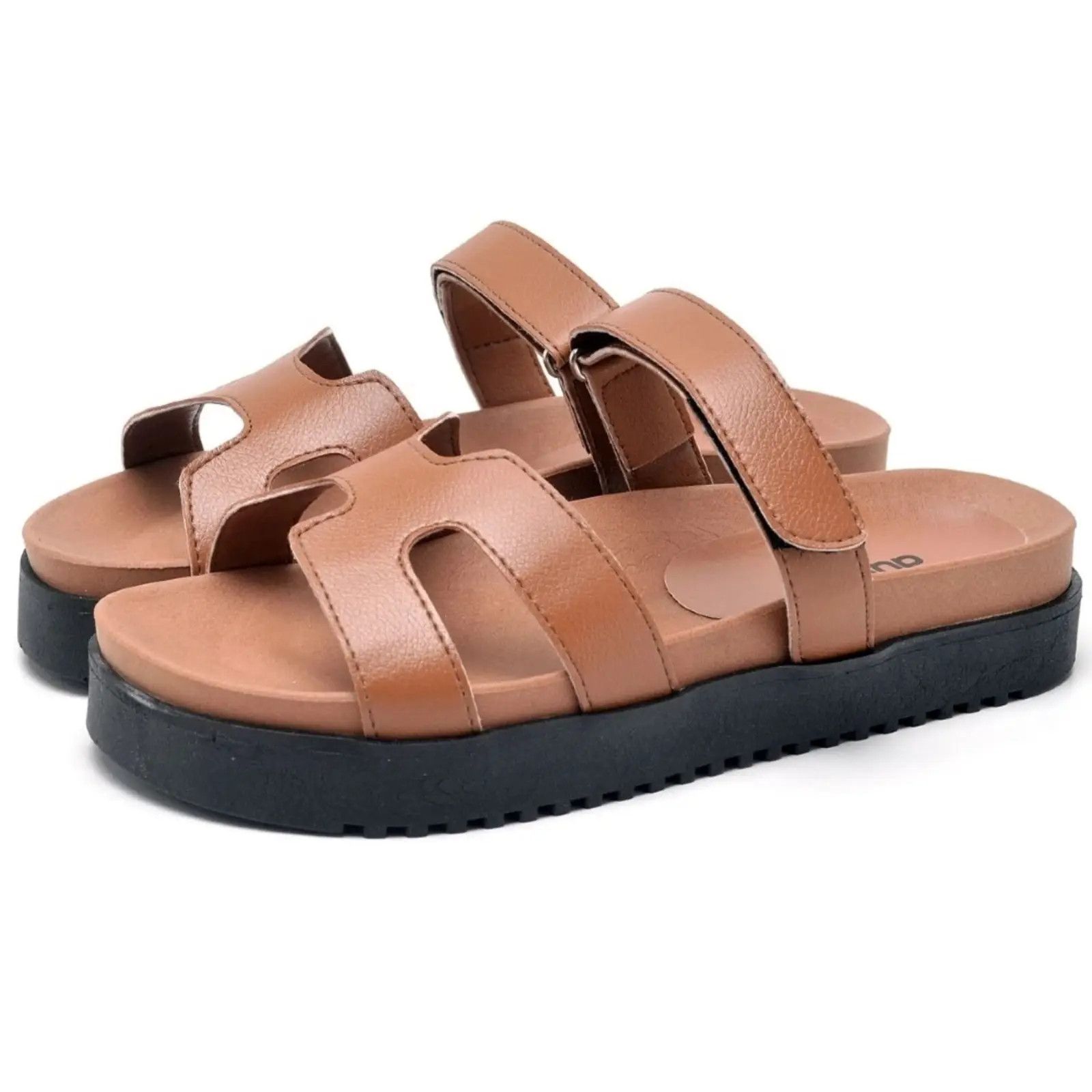 Sandália Plataforma Feminina Pirâmide DUBUY 2054FG Caramelo | Dafiti (BR)