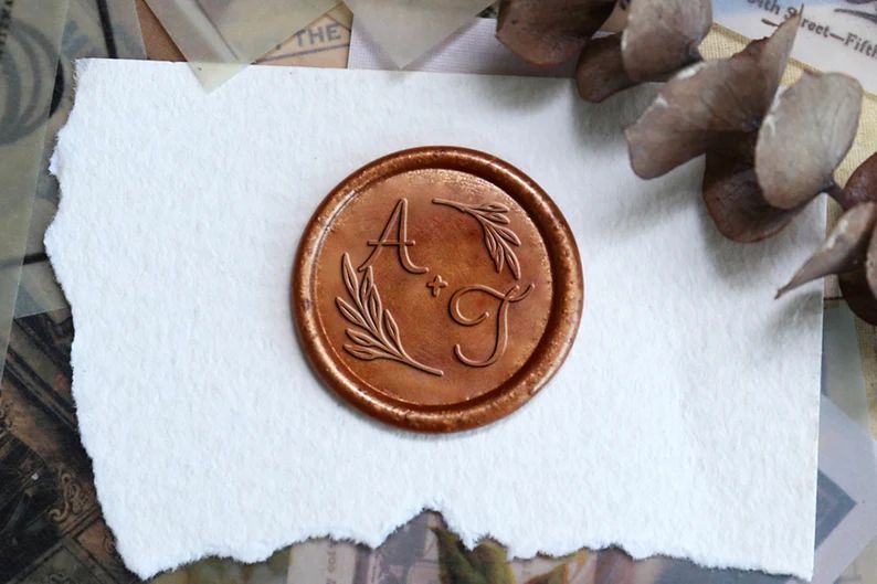 Personalized Two Initials Wax Sealing Stampwedding Wax Seal | Etsy | Etsy (US)
