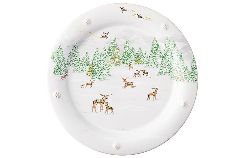Berry & Thread North Pole Dinner Plate | One Kings Lane