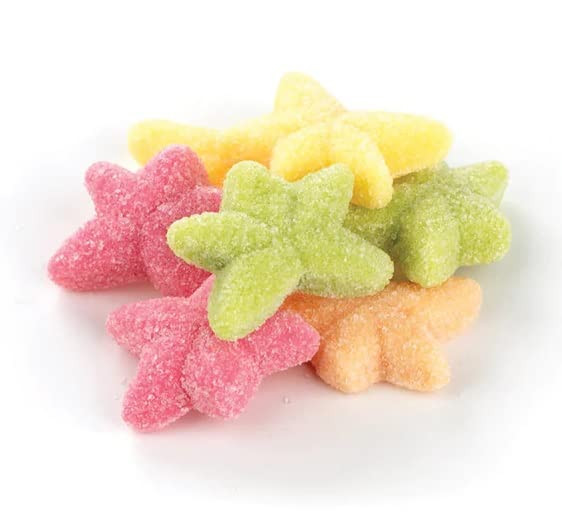 SweetGlob Assorted Tropical Starfish,Sea Creatures Party Fun,Sugared Gummy Candy (2 Pound (Pack o... | Amazon (US)