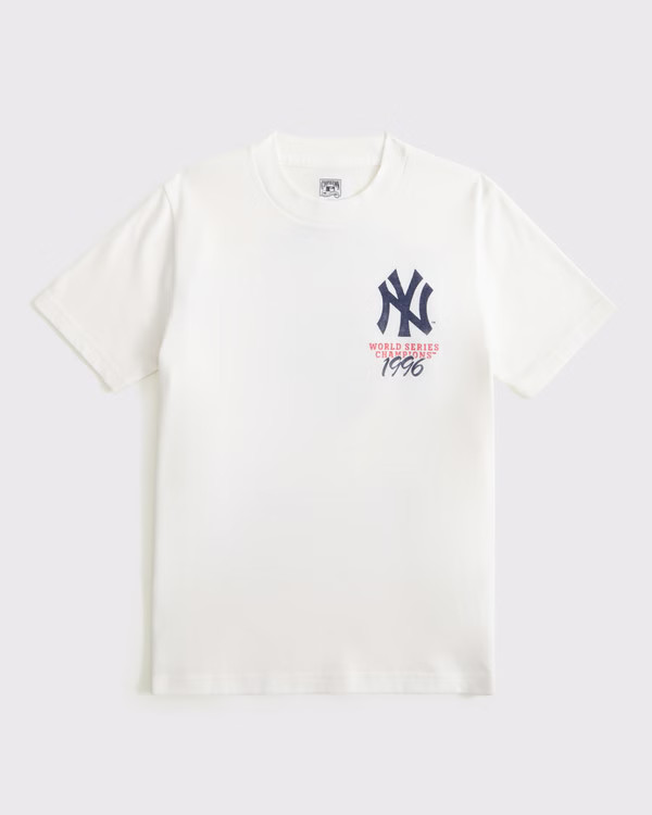 boys new york yankees graphic tee | boys tops | Abercrombie.com | Abercrombie & Fitch (US)