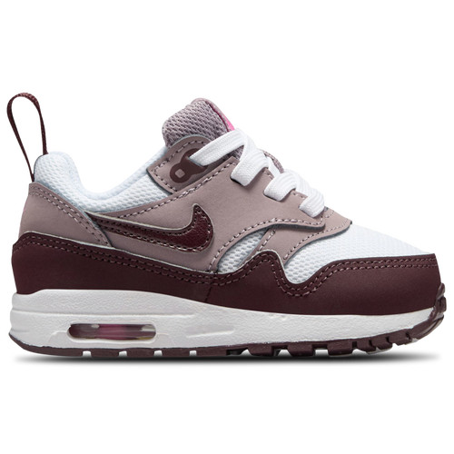 Boys Nike Nike Air Max 1 EasyOn - Boys' Toddler Shoe White/Purple Size 04.0 | Kids Foot Locker (US)