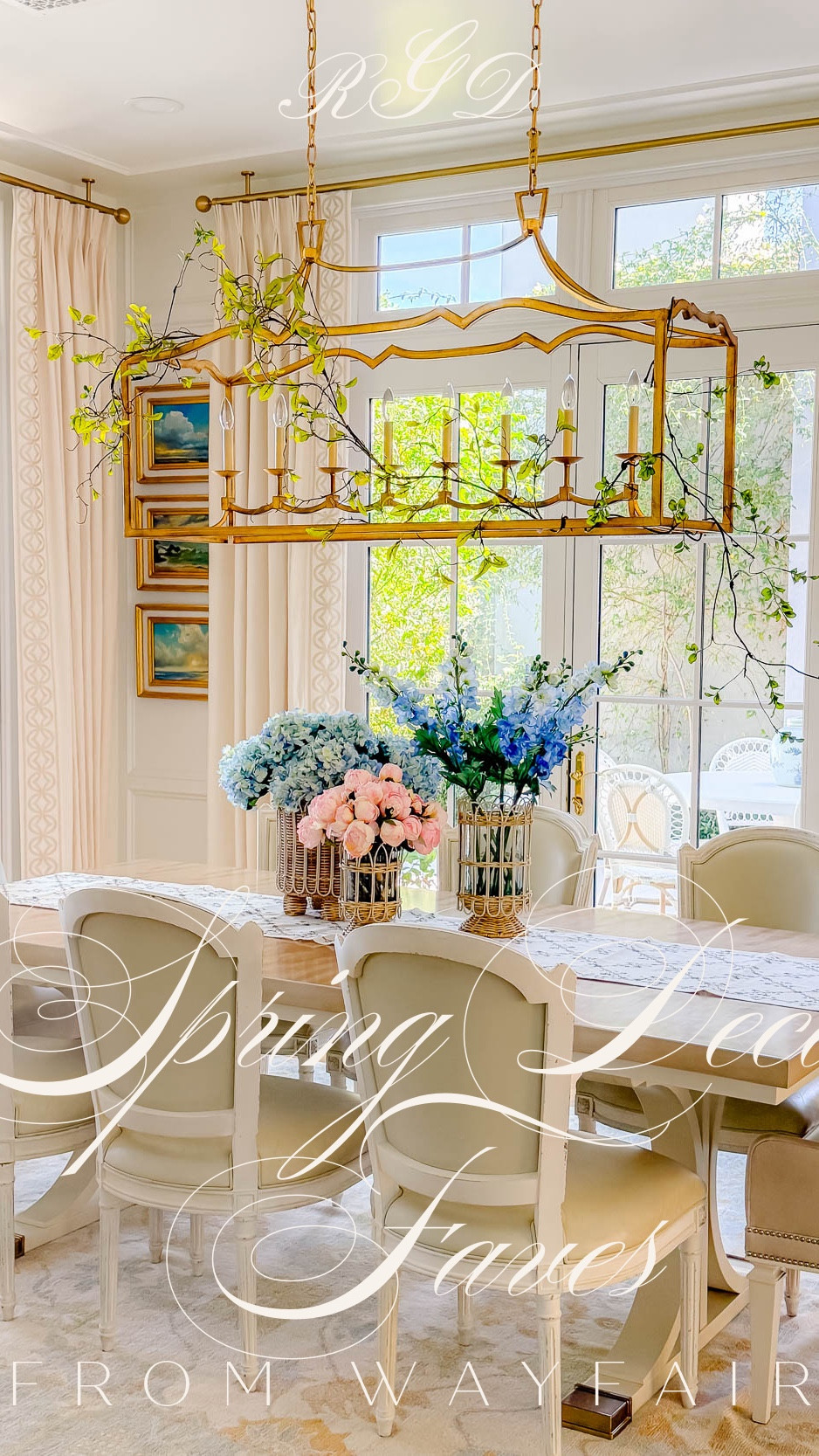 Spring decor faves from @wayfair! Use these stunning faux stems and rattan vases to create simple, yet gorgeous spring arrangements for your home. The rattan trays are perfect for hosting and entertaining and the wreath will add the perfect spring touch to your door. #ad #wayfair #wayfairpartner 

#LTKSeasonal #LTKHome