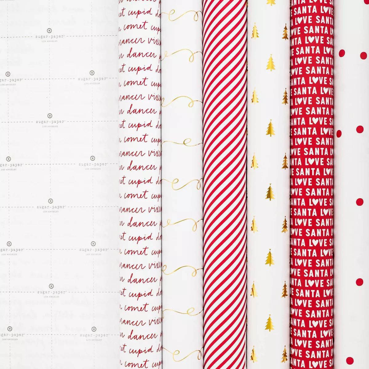 150 sq ft Striped/Polka Dot Gift Wrap 6pk - Sugar Paper™ + Target | Target
