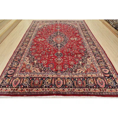 Gintaras One-of-a-Kind 9'10'' X 12'4'' 1970s Wool Area Rug Red | Wayfair North America