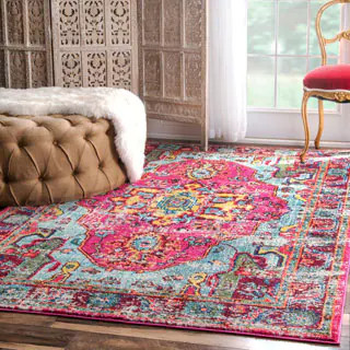 http://www.overstock.com/Home-Garden/nuLOOM-Distressed-Abstract-Vintage-Oriental-Multi-Rug-710-x-11/ | Bed Bath & Beyond