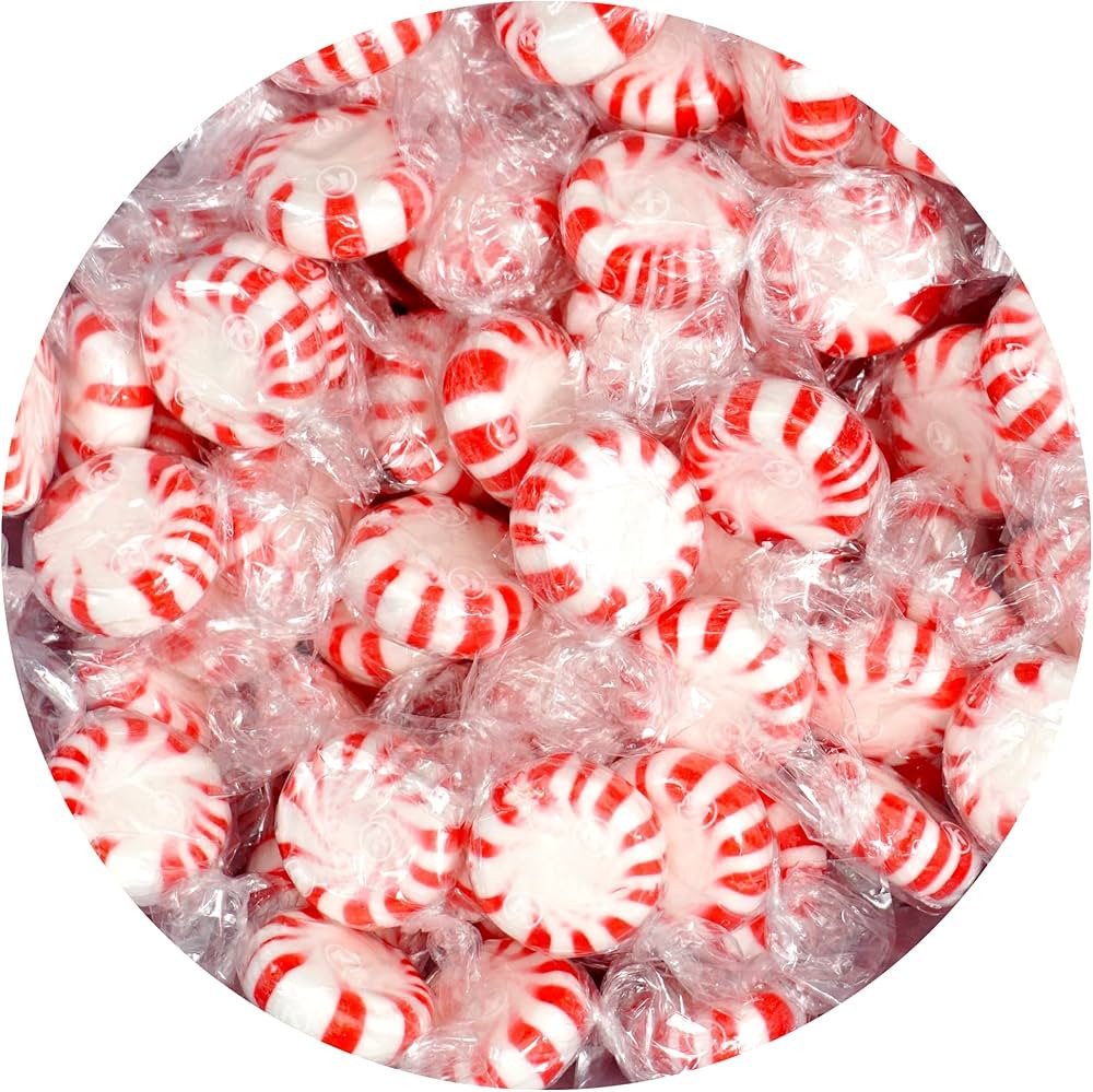 Starlight Peppermint Candy, 2 Pound Bulk Candy (Approx. 150 pcs.), Individually Wrapped Peppermin... | Amazon (US)