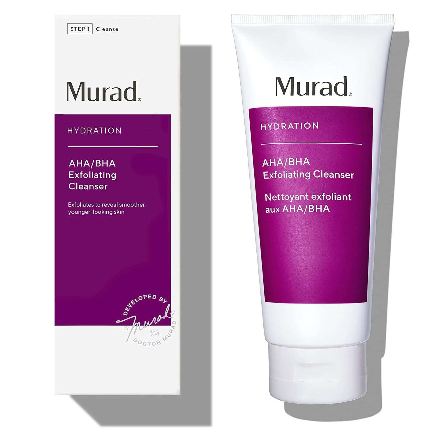 Murad AHA/BHA Exfoliating Cleanser - Hydration Exfoliating & Moisturizing Salicylic, Lactic and G... | Amazon (US)