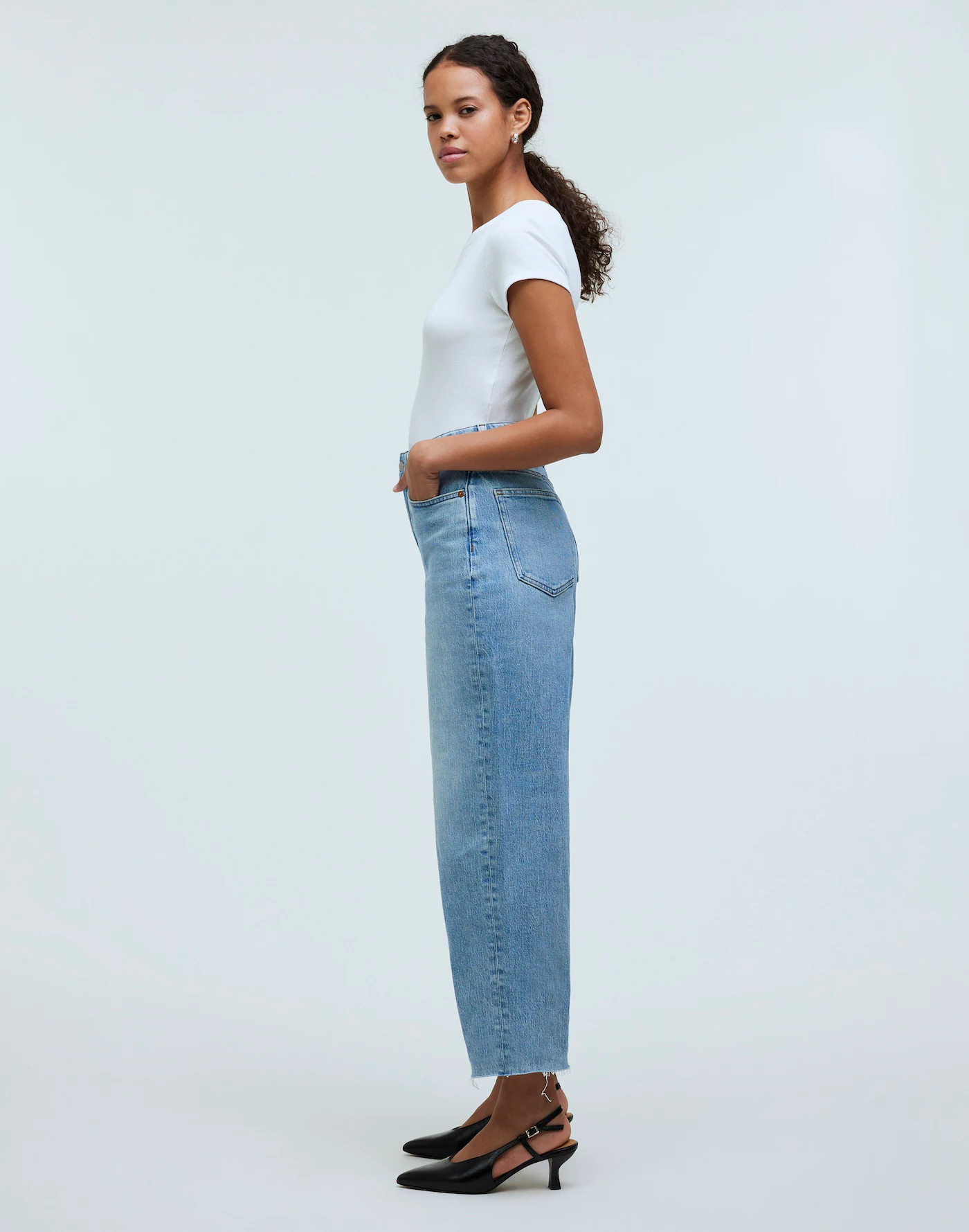 The Petite Curvy Perfect Vintage Wide-Leg Crop Jean | Madewell | Madewell