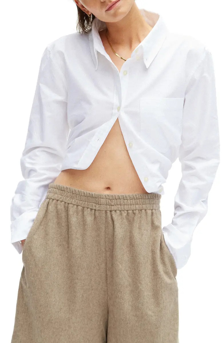 Thakoon Crop Oxford Shirt | Nordstrom | Nordstrom