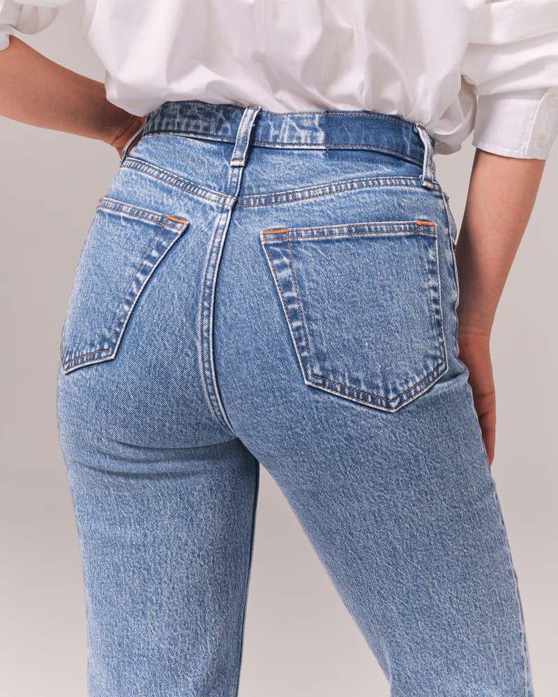 Women's Ultra High Rise 90s Straight Jean | Women's Bottoms | Abercrombie.com | Abercrombie & Fitch (US)