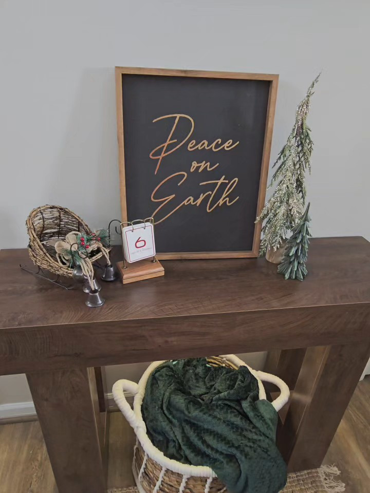 This little console table is proof that small spaces still deserve big function 🙌I grabbed this from Amazon for our entryway and it checks all the boxes:• Slim enough for a small entry• Super sturdy (doesn’t wobble 👏)• Gorgeous wood tone that warms up the space• Built-in plugs + USB ports for lamps or charging• Motion-sensor light that actually comes in clutch at nightIt looks good and works hard — which is my favorite combo.#amazon #amazonfinds #consoletable #entryway #homedecor #home 

#LTKHome #LTKOver40 #LTKstorytime