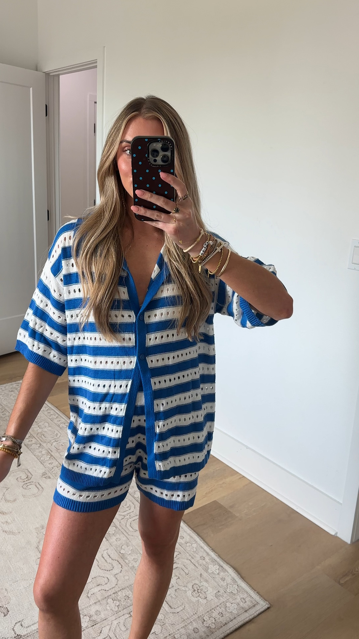 Amazon size small Saodimallsu Womens Crochet Swimsuit Coverup Summer 2 Piece Outfits Striped Knit Short Sleeve Button Shirts Shorts Sets

#LTKootd #LTKSwim #LTKSaleAlert