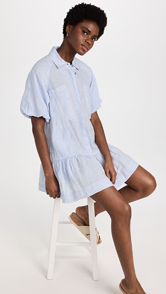 Crissy Striped Linen Shirting Dress | Shopbop