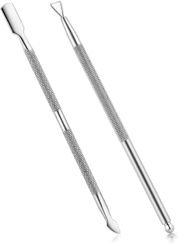 2PCS Cuticle Pusher and Cutter with Storage Case,Professional Cuticle Pusher Nail Polish Remover ... | Amazon (US)