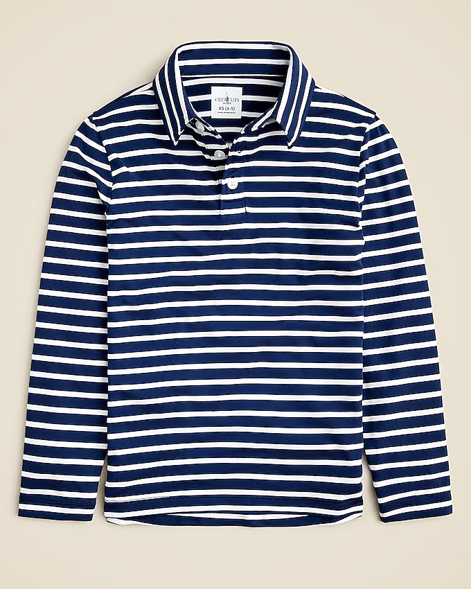Kids' long-sleeve tech polo shirt | J. Crew US
