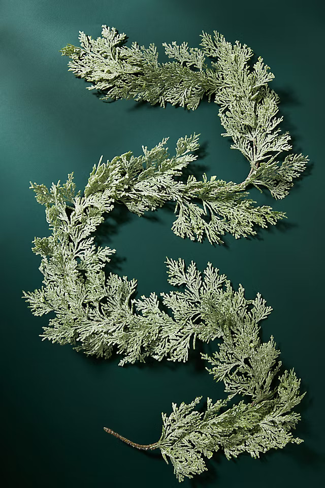 Glitter Cedar Garland | Anthropologie (US)