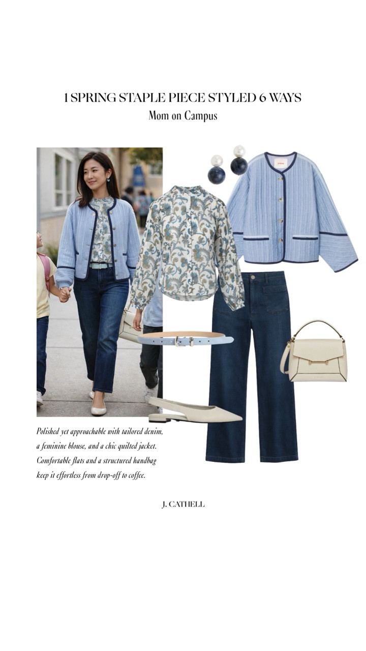 One hero piece, six outfits 🌸
The Veronica Beard Soleil Blouse in Dove Multi is that spring staple that truly does it all. From a polished spring luncheon to a casual party and even a chic mom-on-campus look, this blouse transitions effortlessly with simple swaps and thoughtful styling.

If you love building multiple outfits around one standout piece, this edit is for you. Save this for spring outfit inspiration and tap to shop each look. ✨ 

 #LTKStyle #SpringStyle #VeronicaBeard #SpringOutfits #WardrobeStaples #CapsuleWardrobe #WhatToWear #LTKFinds 



#LTKOver40 #LTKootd #LTKmomlife