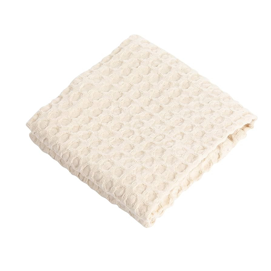 Bloomingville Cotton Waffle Weave, Cream Tea Towel, Ivory | Amazon (US)