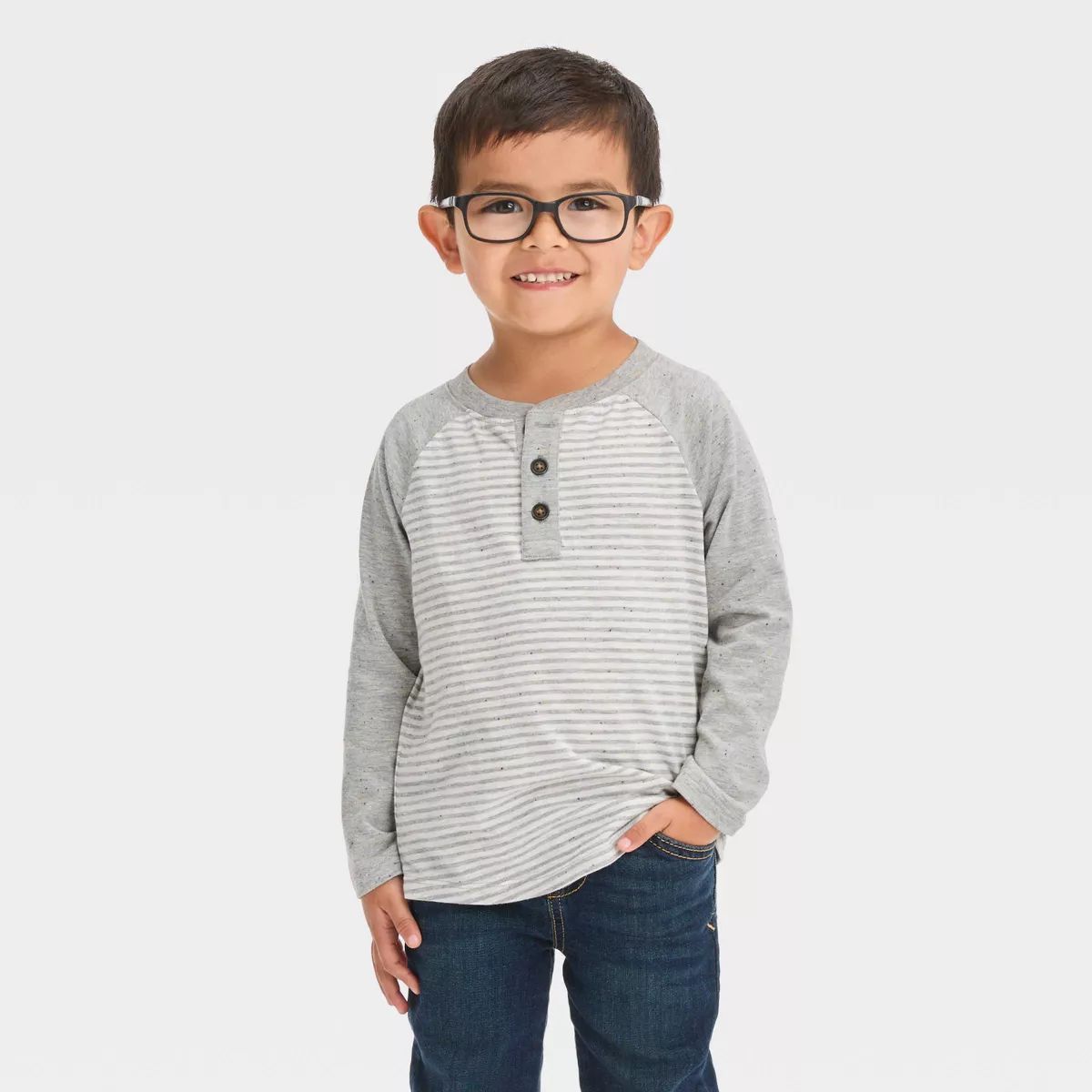 Toddler Boys' Long Sleeve Jersey T-Shirt - Cat & Jack™ | Target
