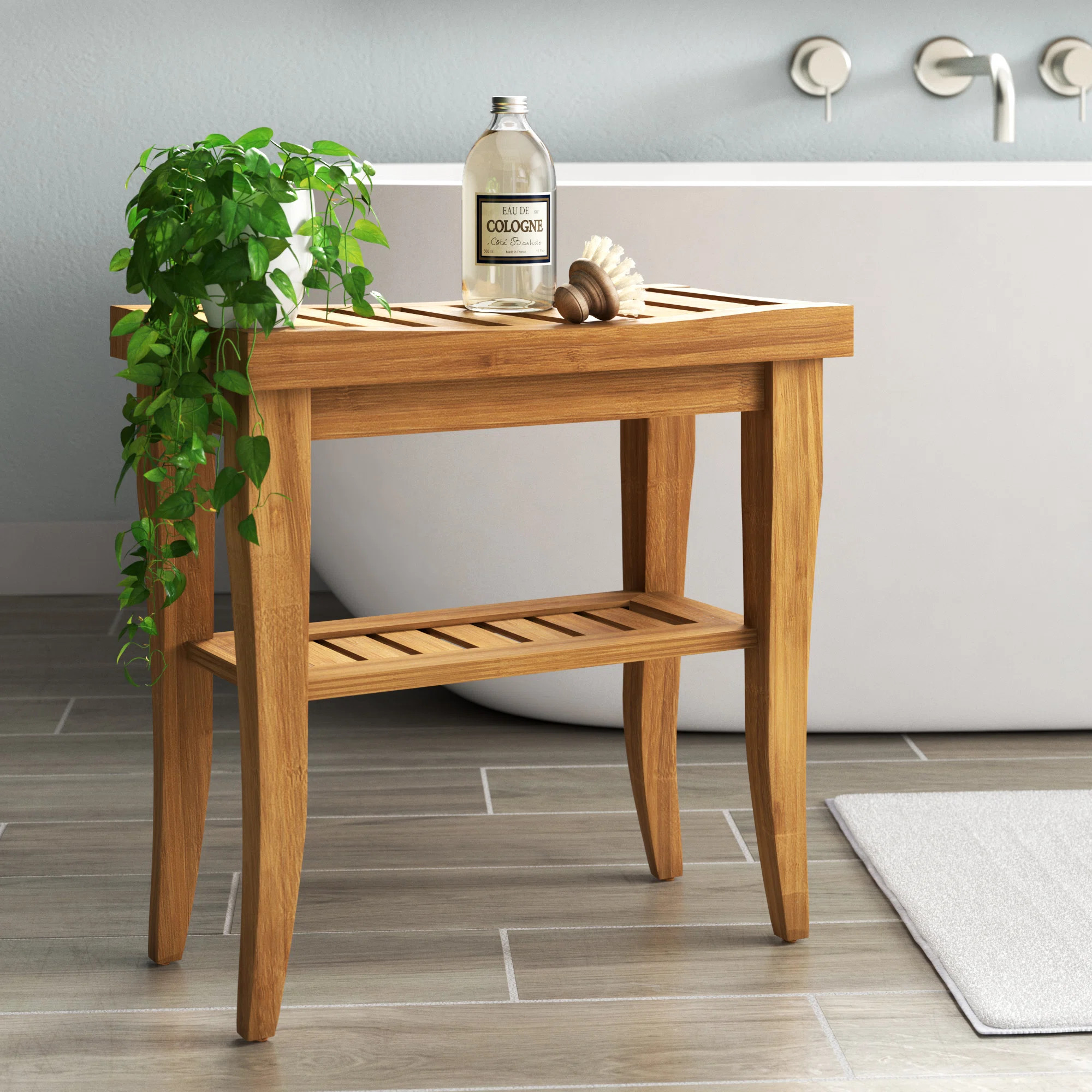 Ayden Solid Bamboo Wood Accent Stool | Wayfair North America