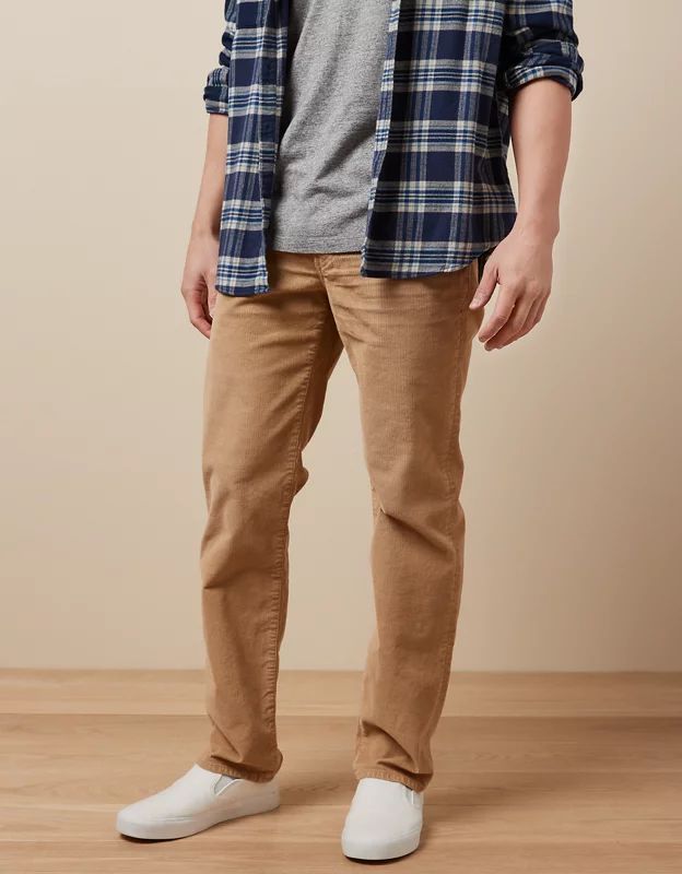 AE Flex Original Straight Lived-In Corduroy Pant | American Eagle Outfitters (US & CA)