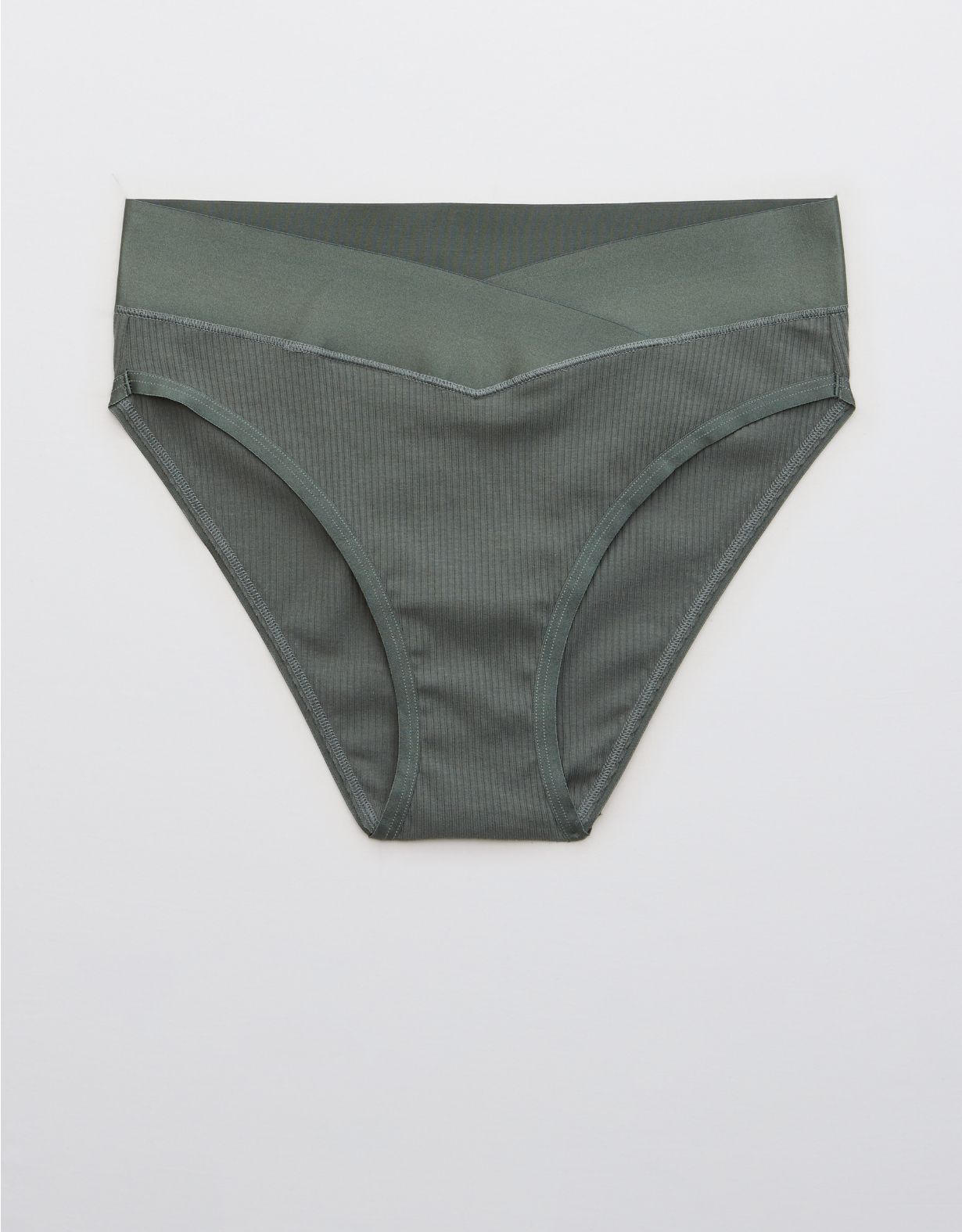 Aerie Cotton Crossover High Waisted Mom Underwear | American Eagle Outfitters (US & CA)