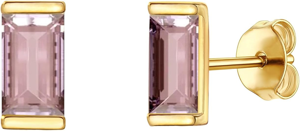 JSJOY Dainty Birthstone Stud Earrings for Women Girls Tiny Birthstone Earring Birthday Gifts for ... | Amazon (US)