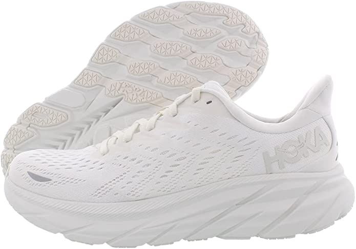 HOKA ONE ONE Womens Clifton 8 Textile Synthetic Trainers | Amazon (US)