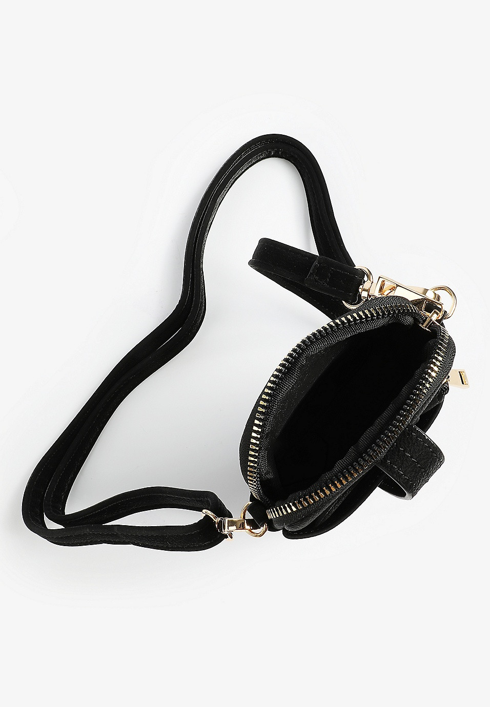 Black North South Crossbody Removable Wallet | Maurices