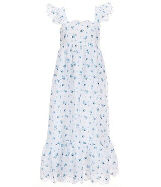 Big Girls 7-16 Eyelet Floral Midi Dress | Dillard's