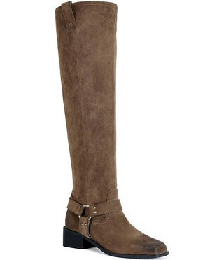 Azalea Wang Eathelin O-Ring Harness Hardware Tall Boots | Dillard's | Dillard's