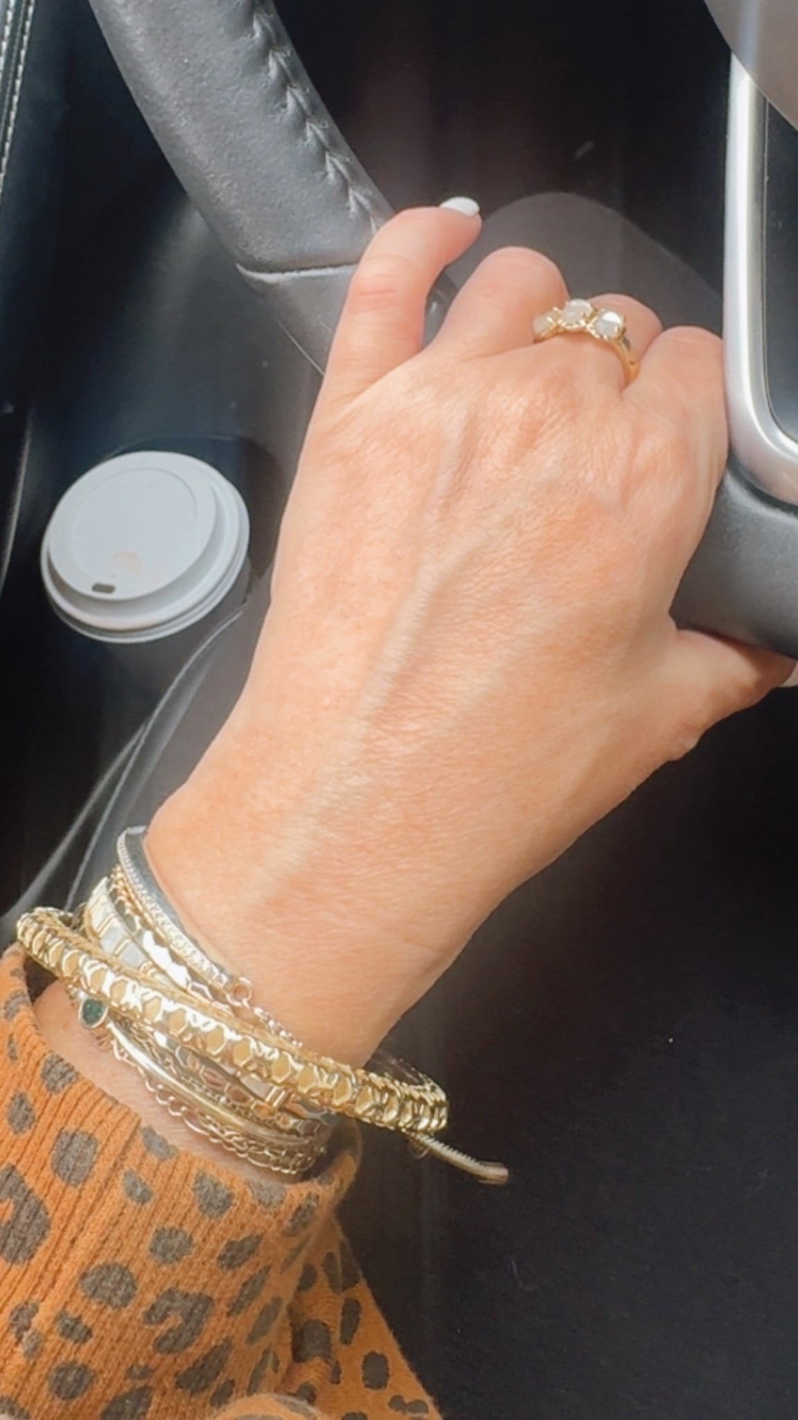 Accessories & bracelet stack 

#LTKgrwm #LTKootd #LTKOver40