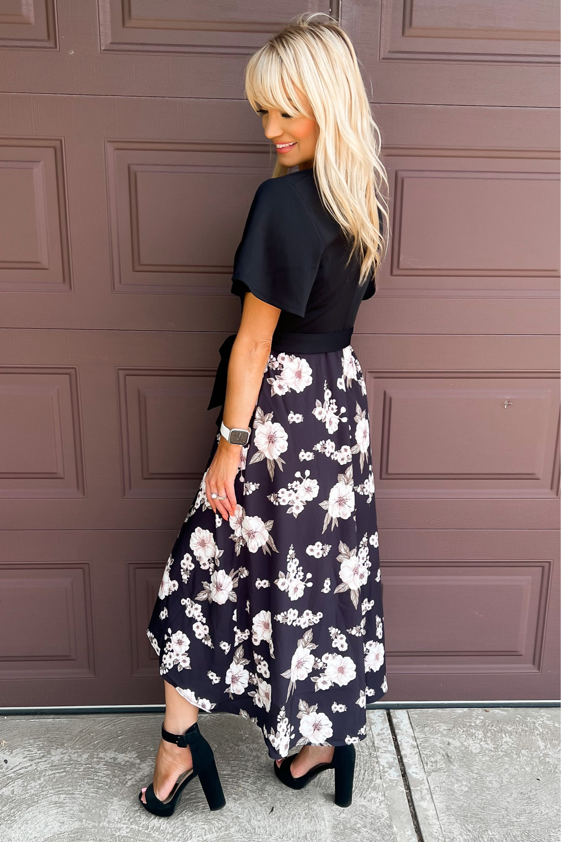 Floral dress with high low hem found on Amazon - church dress - wedding guest dress - summer dress - summer outfit - black platform heels - Amazon Fashion - Amazon finds 

#LTKSeasonal #LTKunder50 #LTKshoecrush