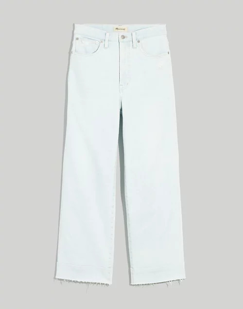 The Perfect Vintage Wide-Leg Crop Jean in Bosworth Wash: Raw-Hem Edition | Madewell